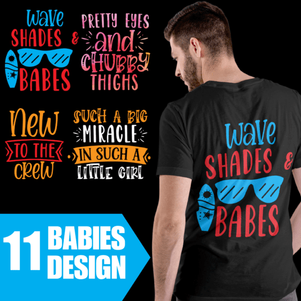 11 Babies Design T-Shirt Design