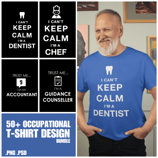 50+ Occupational T-Shirt-Design Bundle